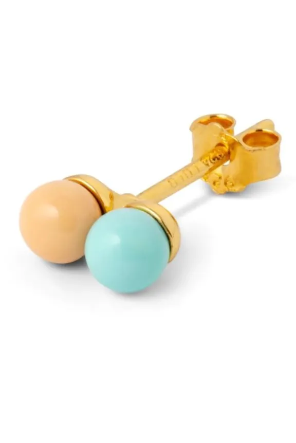 Lulu Copenhagen Double Colour Ball One Piece Enamel - Mint/Dessert Mist | Jewellery