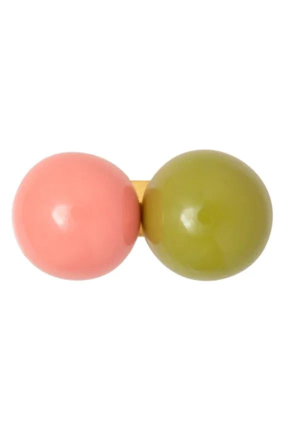 double_colour_ball_one_pi_2-2.webp Lulu Copenhagen Double Colour Ball One Piece Enamel - Burnt Coral/Willow Green | Jewellery