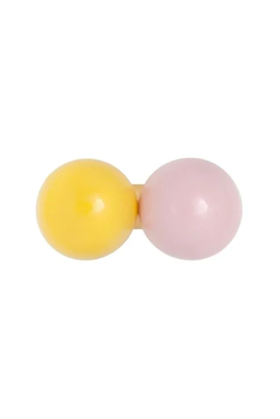double_colour_ball_one_pi_2.webp Lulu Copenhagen Double Colour Ball One Piece Enamel - Light Pink/Yellow | Jewellery