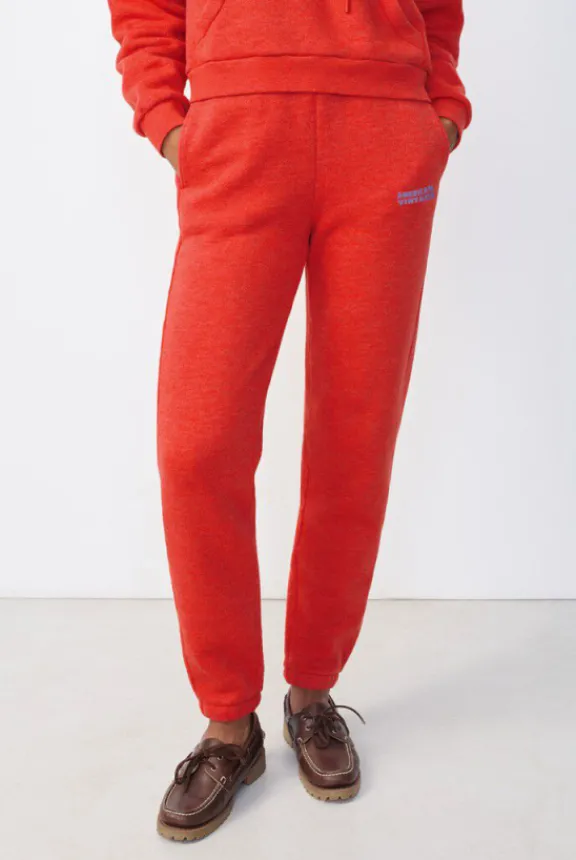 doven_joggers__overdyed_c_3.webp American Vintage Doven Joggers - Overdyed Chilli Pepper | Trousers And Playsuits | Suits & Co-Ordinates