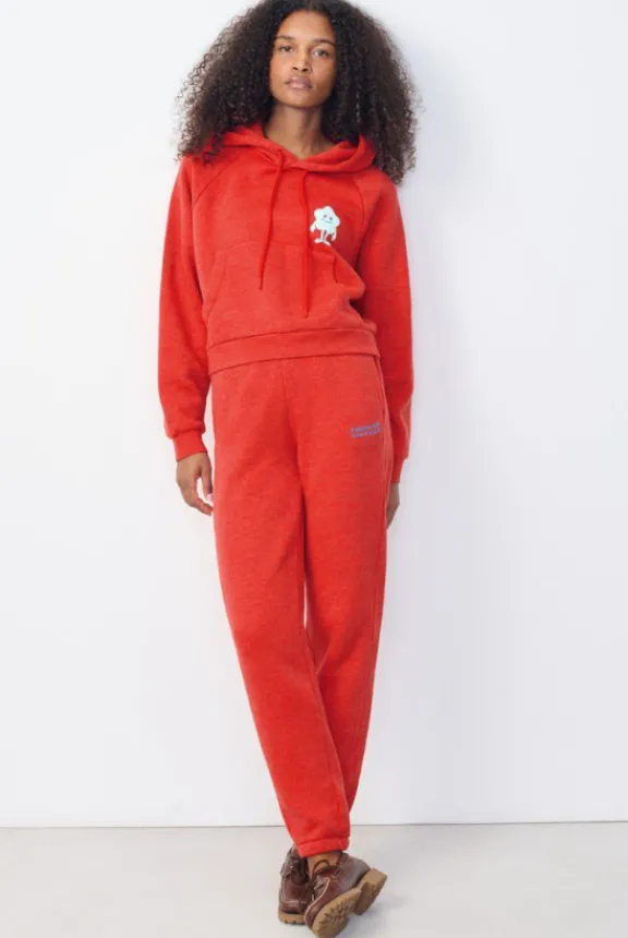 doven_joggers__overdyed_c_6.webp American Vintage Doven Joggers - Overdyed Chilli Pepper | Trousers And Playsuits | Suits & Co-Ordinates