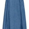 Weekend MaxMara Dry Denim Midi Skirt - Navy Medium | Suits & Co-Ordinates | Skirts