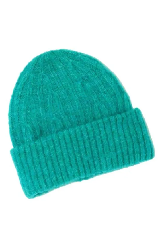 American Vintage East Unisex Beanie - Duck Blue Melange | Hats And Gloves | Knitwear