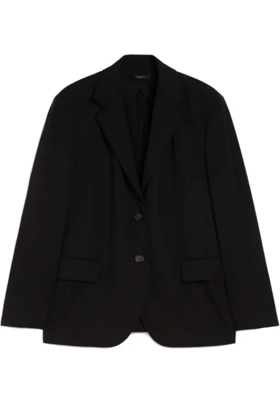 Weekend MaxMara Ebano Single-Breasted Jersey Blazer - Black | Suits & Co-Ordinates | Jackets And Coats