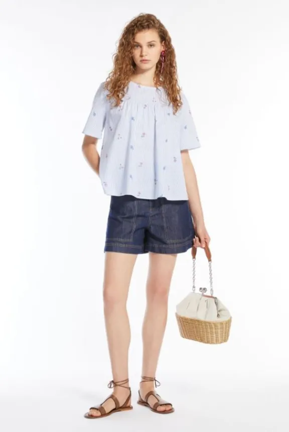 editta_poplin_top__light__5.webp Weekend MaxMara Editta Poplin Top - Light Blue | Shirts And Tops