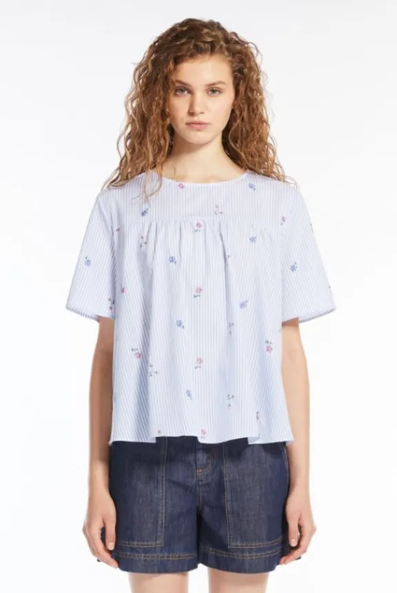 editta_poplin_top__light__6.webp Weekend MaxMara Editta Poplin Top - Light Blue | Shirts And Tops