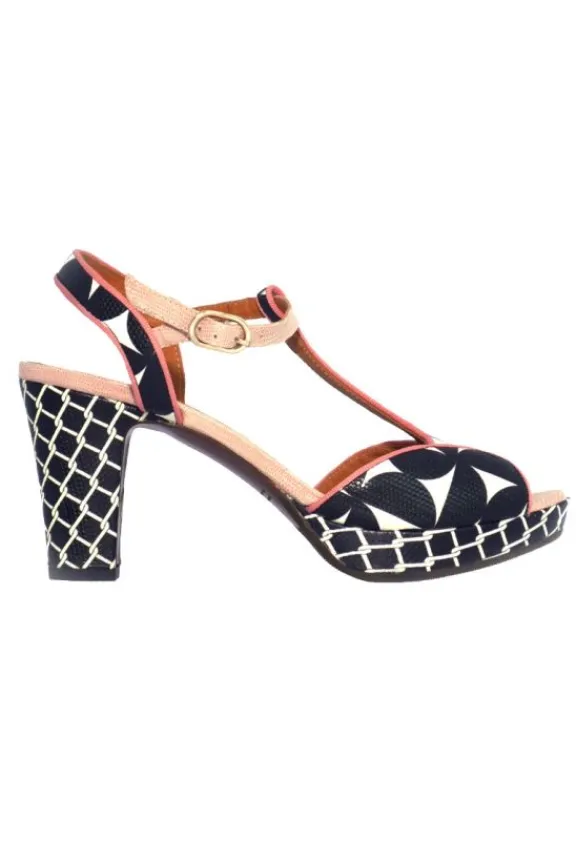 eduni_leather_sandals__bl_4.webp Chie Mihara Eduni Leather Sandals - Black, White & Pink | Chie Mihara