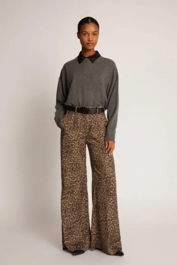 eileen_trousers__brown_3.webp Munthe Eileen Trousers - Brown | Trousers And Playsuits