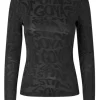 Stine Goya Elastic Long Sleeve Top - Liquified Logo | Shirts And Tops