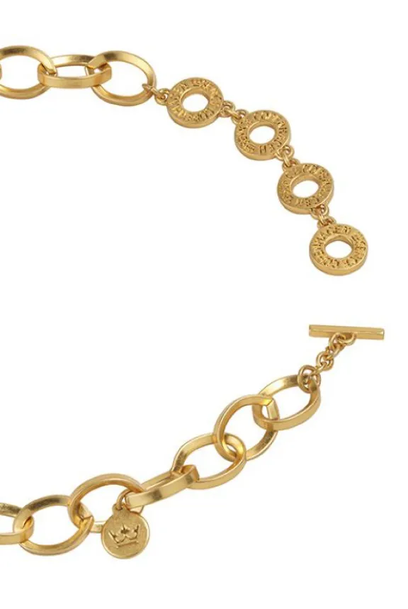 Sence Copenhagen Essentials Book Necklace - Matt Gold Plated 95cm | Jewellery