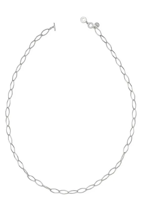 Sence Copenhagen Essentials Spruce Long Necklace - Matt Silver 90cm | Jewellery | Gifts