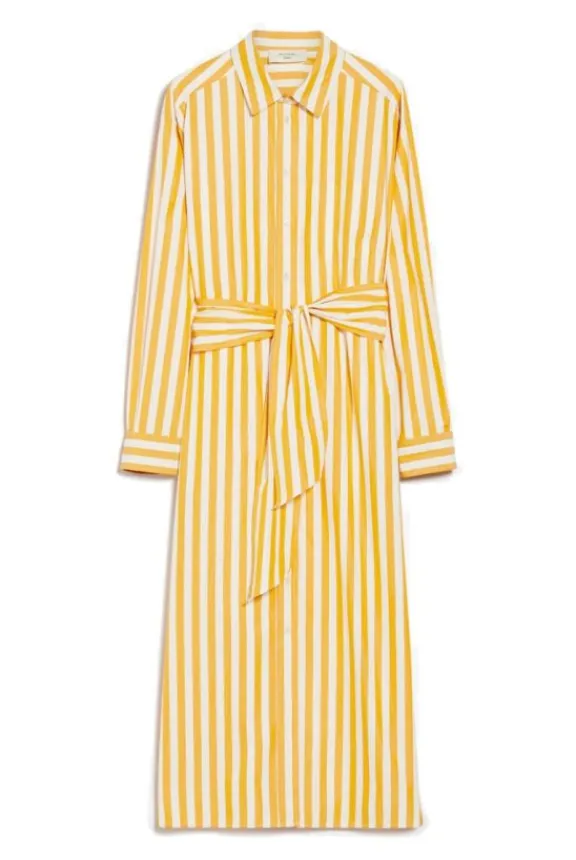 falasco_cotton_poplin_dre_4.webp Weekend MaxMara Falasco Cotton Poplin Dress - Ochre | Dresses
