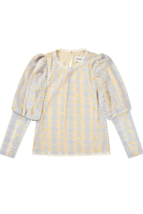 Munthe Femia Top - Light Blue | Shirts And Tops