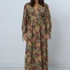 Stella Nova Flower Print Cotton Maxi Dress - Wild Flowers | Dresses
