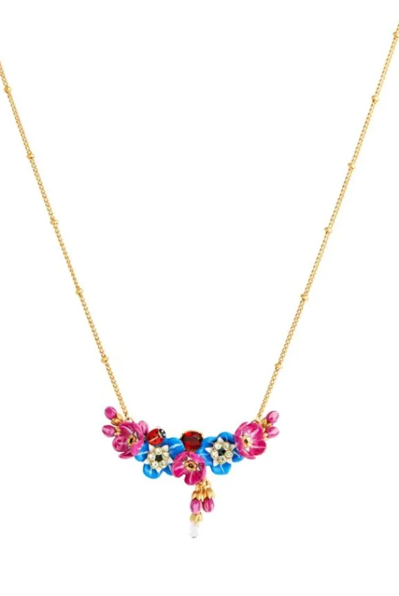 forgetmeknot_rosebud_amp__0.webp Les Néréides Forget-Me-Knot, Rosebud & Ladybird Necklace | Gifts