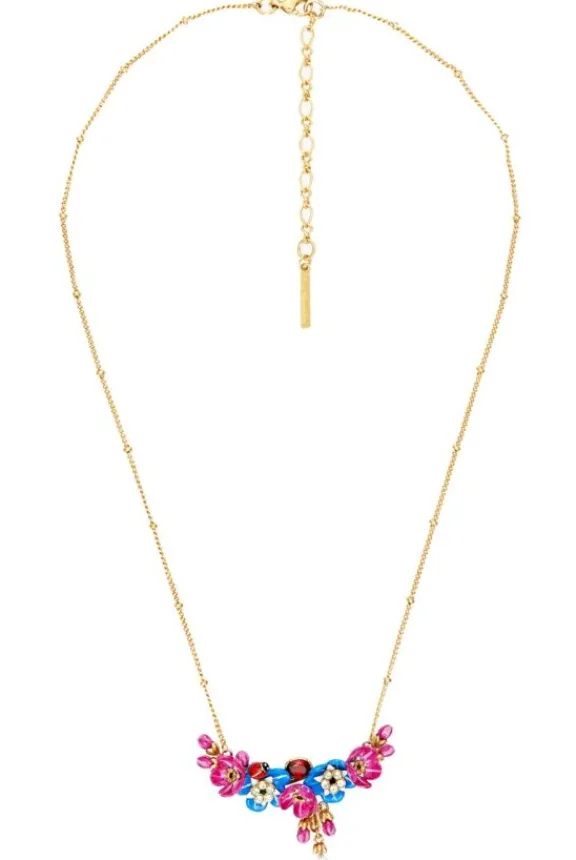 forgetmeknot_rosebud_amp__1.webp Les Néréides Forget-Me-Knot, Rosebud & Ladybird Necklace | Gifts