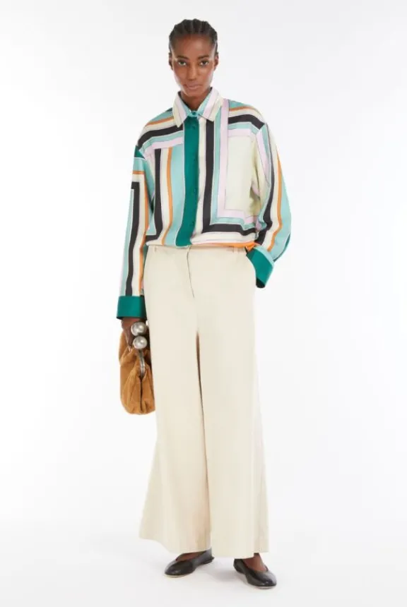 formia_silk_twill_shirt___5.webp Weekend MaxMara Formia Silk Twill Shirt - Multicolour | Suits & Co-Ordinates | Shirts And Tops