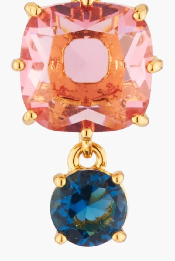 four_diamant_stone_multic_3.webp Les Néréides Four Diamanté Stone Multicoloured Clip-On Earrings | Jewellery