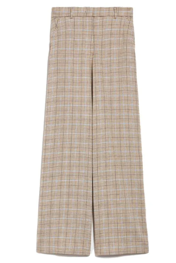 Weekend MaxMara Freda Linen & Cotton Twill Trousers - Terracotta | Trousers And Playsuits | Suits & Co-Ordinates