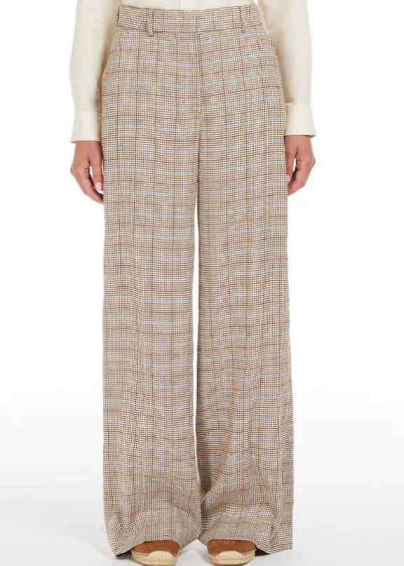 freda_linen_amp_cotton_tw_4.webp Weekend MaxMara Freda Linen & Cotton Twill Trousers - Terracotta | Trousers And Playsuits | Suits & Co-Ordinates