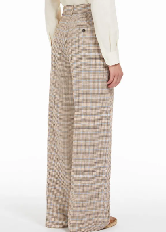 freda_linen_amp_cotton_tw_5.webp Weekend MaxMara Freda Linen & Cotton Twill Trousers - Terracotta | Trousers And Playsuits | Suits & Co-Ordinates