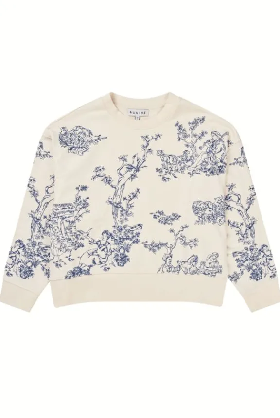 Munthe Friede Sweatshirt - Creme | Shirts And Tops