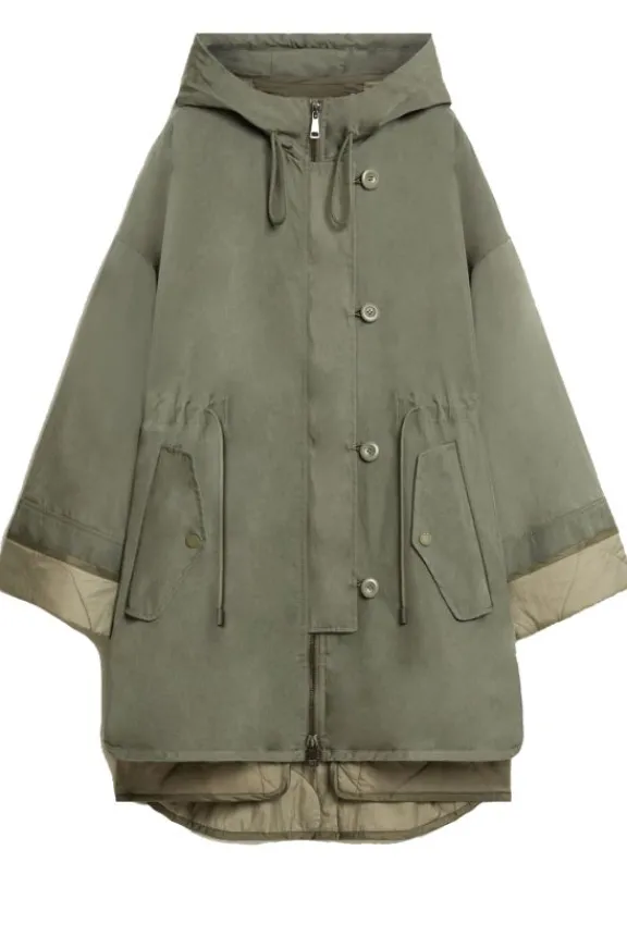fumetto_reversible_waterr_2.webp Weekend MaxMara Fumetto Reversible Water-Repellent Cotton Parka - Kaki | Jackets And Coats