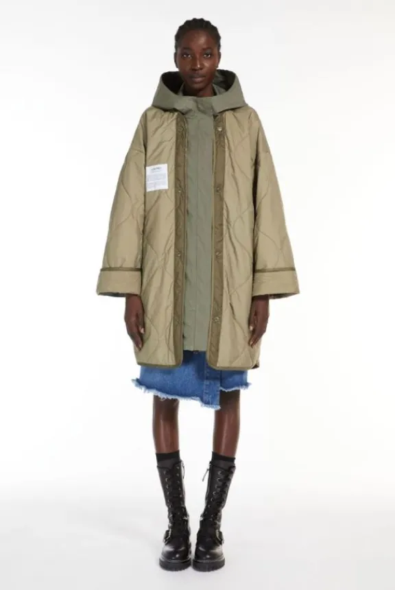 fumetto_reversible_waterr_5.webp Weekend MaxMara Fumetto Reversible Water-Repellent Cotton Parka - Kaki | Jackets And Coats