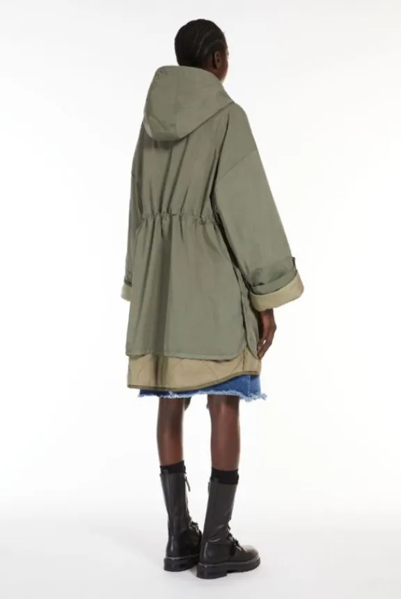fumetto_reversible_waterr_6.webp Weekend MaxMara Fumetto Reversible Water-Repellent Cotton Parka - Kaki | Jackets And Coats