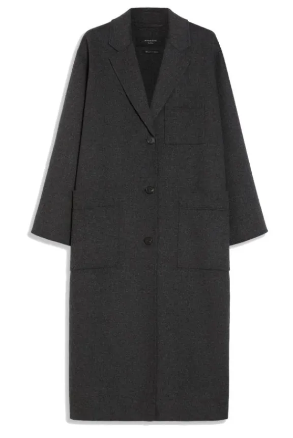galosce_doublefaced_wool__2.webp Weekend MaxMara Galosce Double-Faced Wool Coat - Dark Grey | Jackets And Coats
