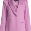 Weekend MaxMara Gelosia Cotton & Linen Blazer - Lilac | Suits & Co-Ordinates | Jackets And Coats