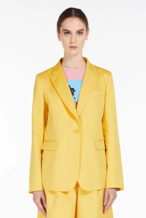 gelosia_cotton_amp_linen__5.webp Weekend MaxMara Gelosia Cotton & Linen Blazer - Lilac | Suits & Co-Ordinates | Jackets And Coats