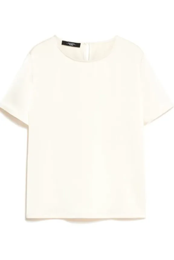 gilbert_satin_amp_jersey__2-1.webp Weekend MaxMara Gilbert Satin & Jersey T-Shirt - Ecru | Shirts And Tops