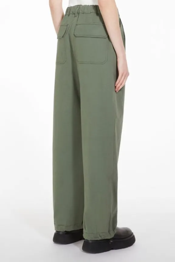 gitane_satin_trousers__kh_3.webp Weekend MaxMara Gitane Satin Trousers - Khaki | Trousers And Playsuits