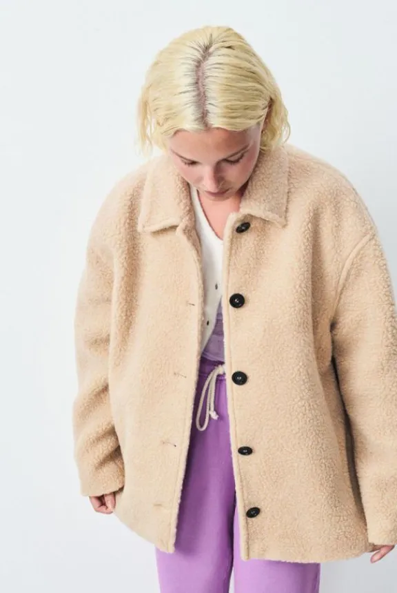 gomaz_coat__mole_melange_3.webp American Vintage Gomaz Coat - Mole Melange | Jackets And Coats