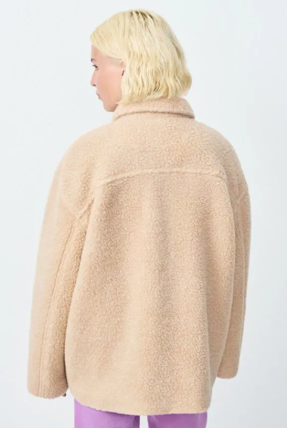 gomaz_coat__mole_melange_5.webp American Vintage Gomaz Coat - Mole Melange | Jackets And Coats