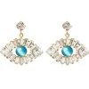 Caroline Svedbom Greek Eye Statement Earrings - Gold/Aquamarine | Jewellery