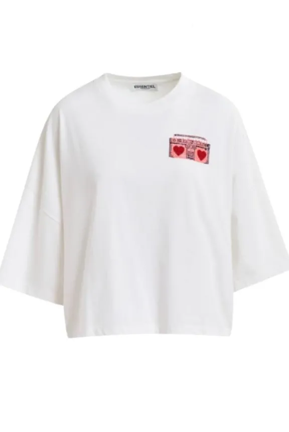hadio_embroidered_tshirt__3.webp Essentiel Antwerp Hadio Embroidered T-Shirt - Off White | Shirts And Tops