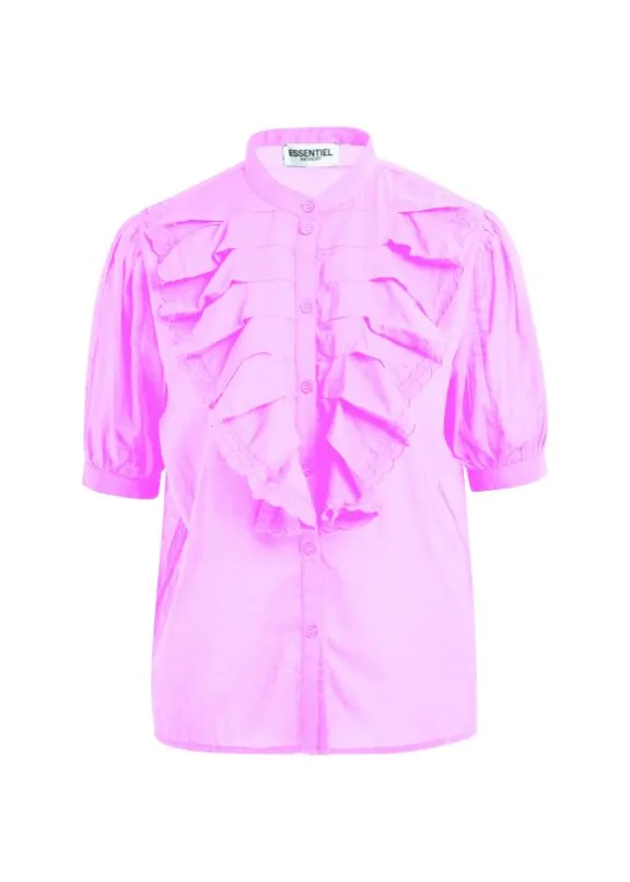 hamadeus_ruffle_detail_sh_0.webp Essentiel Antwerp Hamadeus Ruffle Detail Shirt - Ballerina | Shirts And Tops