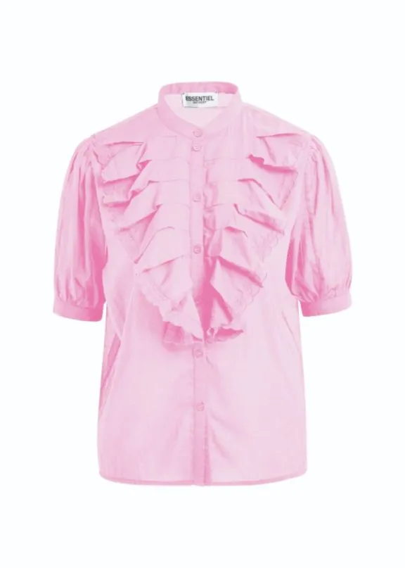 hamadeus_ruffle_detail_sh_4.webp Essentiel Antwerp Hamadeus Ruffle Detail Shirt - Ballerina | Shirts And Tops