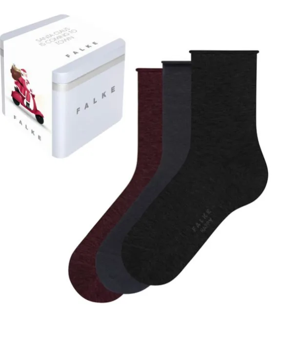 happy_giftbox__pack_socks_2.webp Falke Happy Giftbox 3 Pack Socks - Mixed | Hosiery | Gifts
