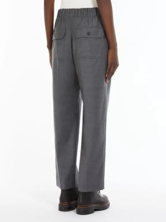 hateley_comfortfit_flanne_6.webp Weekend MaxMara Hateley Comfort-Fit Flannel Trousers - Medium Grey | Trousers And Playsuits