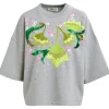 Essentiel Antwerp Hotanical Embroidered Sweatshirt - Nimbus Cloud | Shirts And Tops | Knitwear