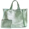 Essentiel Antwerp Hurry Faux Leather Shopper - Neptune Green | Bags And Purses