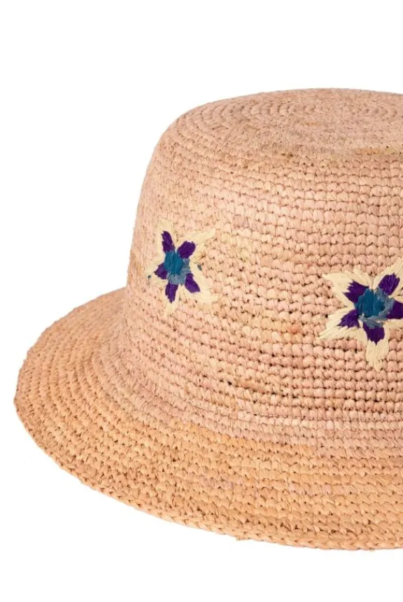 ibiza_sunflare_stars_stra_2.webp Paul Smith Ibiza Sunflare Stars Straw Hat - Pale Pink | Hats And Gloves
