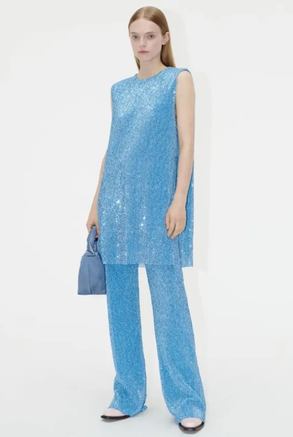 isha_tunic_dress__hydrang_4.webp Stine Goya Isha Tunic Dress - Hydrangea | Suits & Co-Ordinates | Shirts And Tops