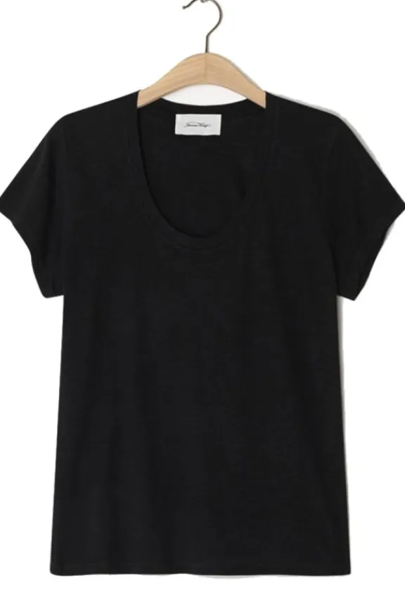 American Vintage Jacksonville Short Sleeve T-Shirt - Black | Shirts And Tops