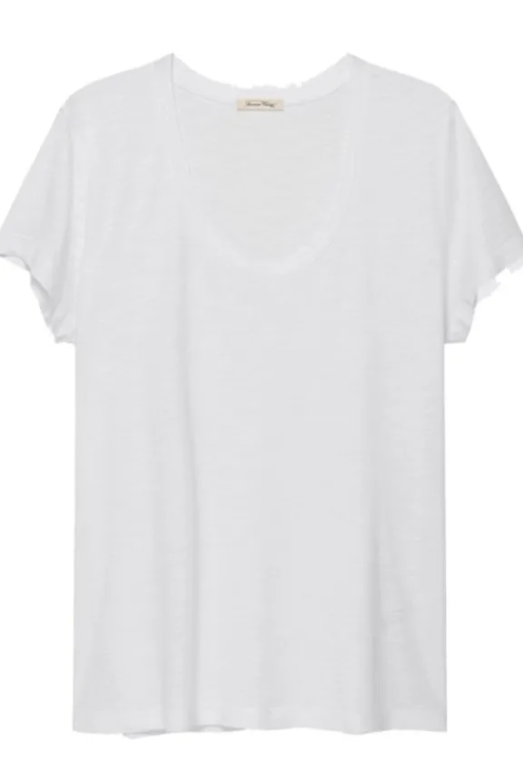 American Vintage Jacksonville Short Sleeve T-Shirt - White | Shirts And Tops