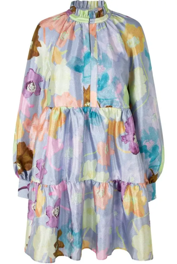 Stine Goya Jasmine Dress - Filigran Flower Blue | Dresses