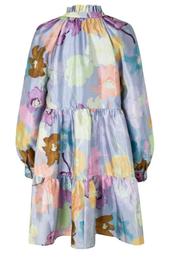jasmine_dress__filigran_f_4.webp Stine Goya Jasmine Dress - Filigran Flower Blue | Dresses